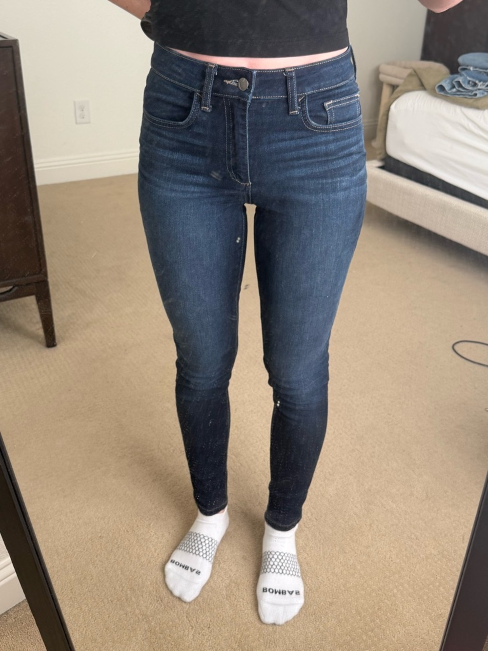 Joe's Jeans Dark Blue High-Rise Skinny Jeans